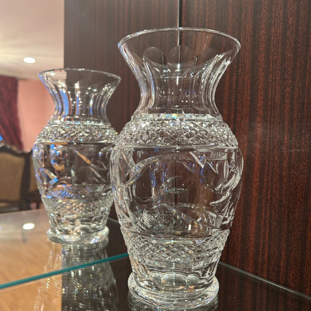 Waterford Vintage Crystal Flower Vase 9 inches High - Picture 7 of 12